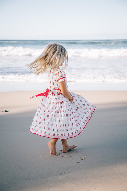 Hamsa Floral Midi Dress