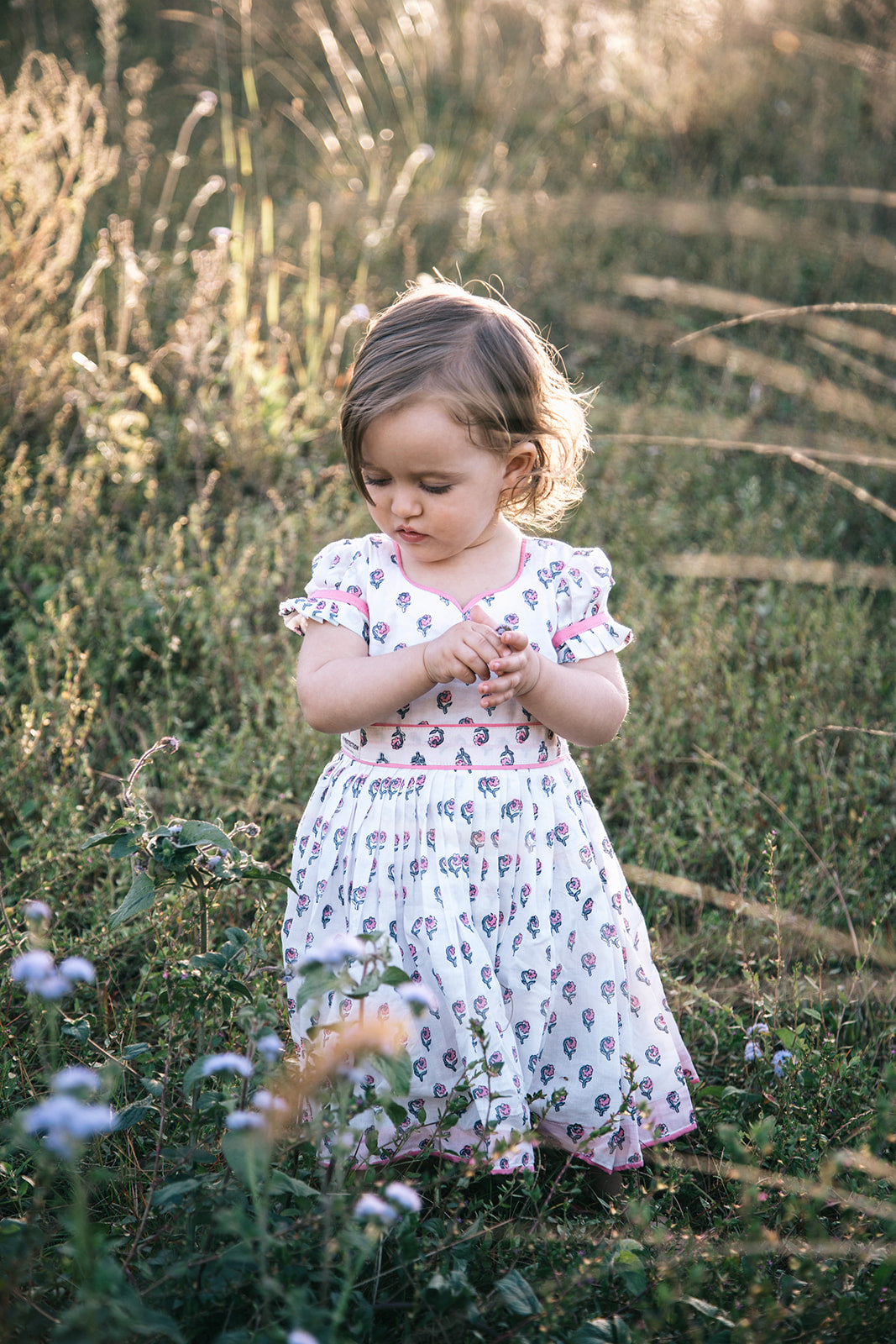 Hamsa Floral Midi Dress